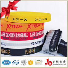 Manufactory custom nylon polyester jacquard elastic tape ribbon